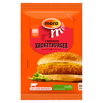 Mora Broodje Kroketburger 150g