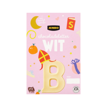 Jumbo Chocoladeletter Wit B 135g