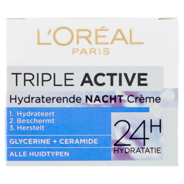 L'Oréal Paris Triple Active Hydraterende Nacht Crème 50ml