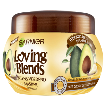 Garnier Loving Blends Avocado Karité Masker - 300 ml - droog/pluizig haar