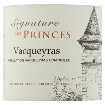 Signature des Princes - Vacqueyras - Grenache Noir - Syrah - 750ML