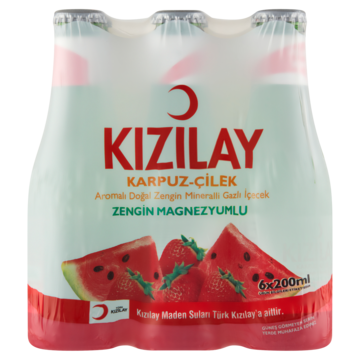 Kizilay Watermeloen en Aardbeiensmaak 6 x 200ml