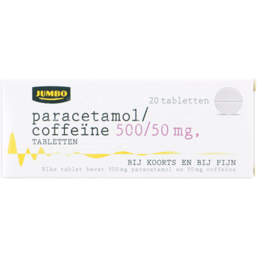 Jumbo Paracetamol/Coffeïne 500/50mg 20st