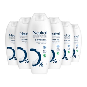 Jumbo Neutral Showergel Sensitive Skin 6 x 250ml aanbieding
