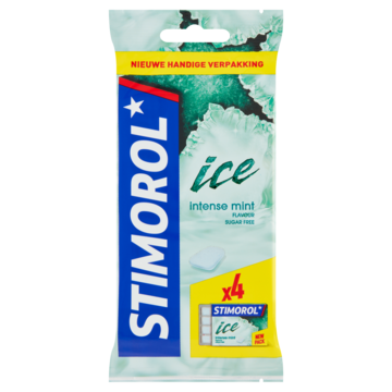 Stimorol Ice Intense Mint Flavour Sugar Free 4 x 16, 8g