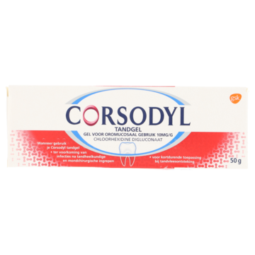 Corsodyl Tandgel 10 mg/g 50g