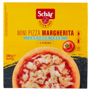Schär Mini Pizza Margherita  Glutenvrij 4 x 70g