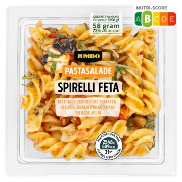 Beroemdheid inschakelen draadloze Jumbo Pastasalade Spirelli Feta 350g bestellen? - Groente — Jumbo  Supermarkten