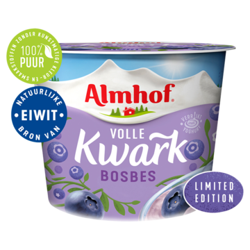 Almhof Volle Kwark Limited Edition Bosbes 500g