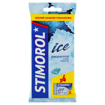 Stimorol Ice kauwgom Peppermint Suikervrij 4pack