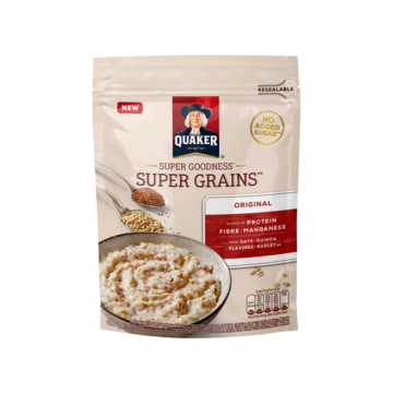 Quaker Havermout Super Goodness Naturel 400 Gr Bij Jumbo quaker kopen in de aanbieding
