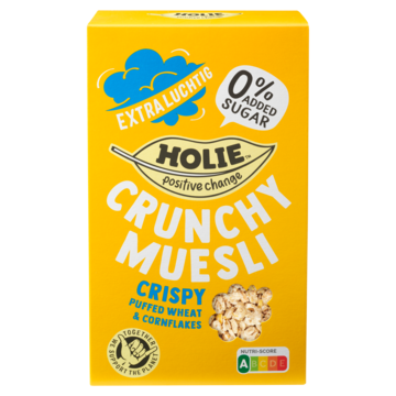 Holie Crunchy Muesli Crispy Puffed Wheat Cornflakes 400g