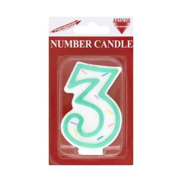 Articor Number Candle 3