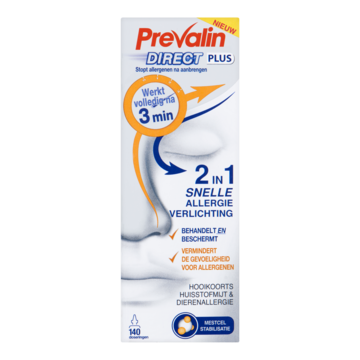 Prevalin Direct Plus 2 in 1 Snelle Allergie Verlichting