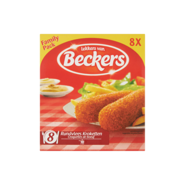 Beckers Rundvlees Kroketten Family Pack 8 x 70g