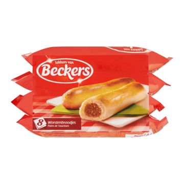 Beckers Worstenbroodjes 8 x 80g