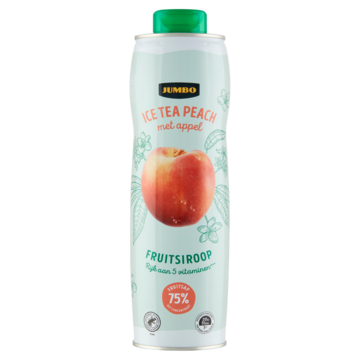 Jumbo Fruitsiroop Ice Tea Peach met Appel 750ML