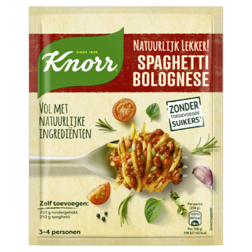 Knorr Natuurlijk Lekker! Maaltijdmix Spaghetti Bolognese 38g