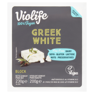 Violife Vegan Alternatief voor Witte Griekse Kaas 230g