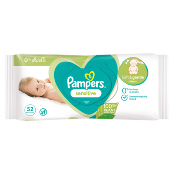 Pampers Sensitive Babydoekjes 1 Verpakkingen = 52 Doekjes