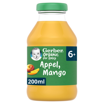 Gerber® Organic Sap Appel Mango 6+