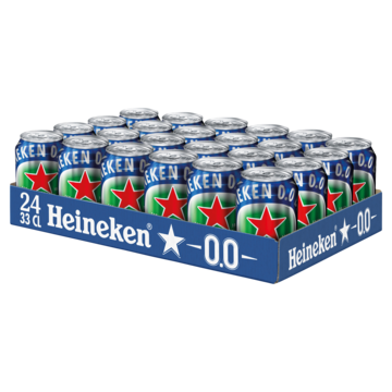 Heineken Premium Pilsener 0.0 Bier Blik 4 x 6 x 33 cl Tray