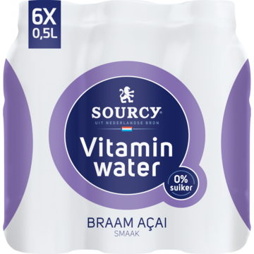 Sourcy Vitaminwater Braam Açai 6 x 500ml