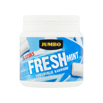 Jumbo Fresh Mint Gum Suikervrij 70 Stuks 100g