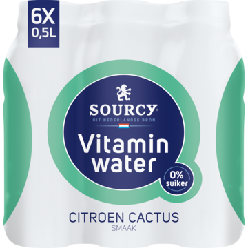 Sourcy Vitaminwater Citroen Cactus 6 x 500ml