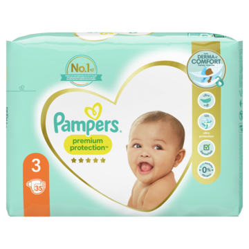 Pampers Premium Protection Maat 3, Luiers x35, - Baby, — Jumbo Supermarkten