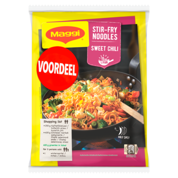 MAGGI Noodles Sweet Chili Vpck 5 (2x185g)