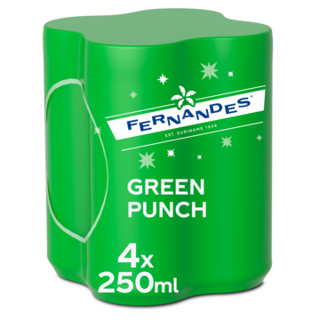 Fernandes Green Punch Sparkling Lemonade 4 x 250ml