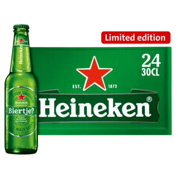 Heineken Premium Pilsener Bier Fles 24 x 30 cl Krat bij Jumbo