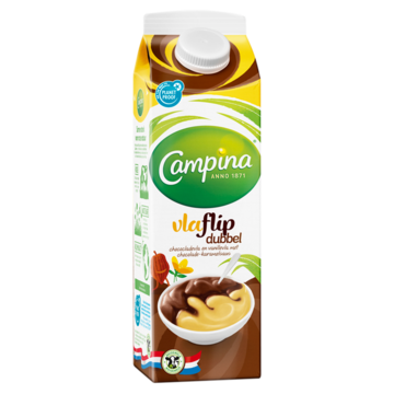 Campina vlaflip chocolade-vanille 1L