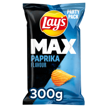 Jumbo Lay's Max Ribbel Chips Paprika 300gr aanbieding