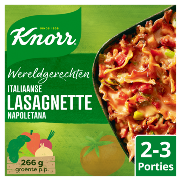 Knorr Wereldgerechten Maaltijdpakket Italiaanse Lasagnette Napoletana 242g