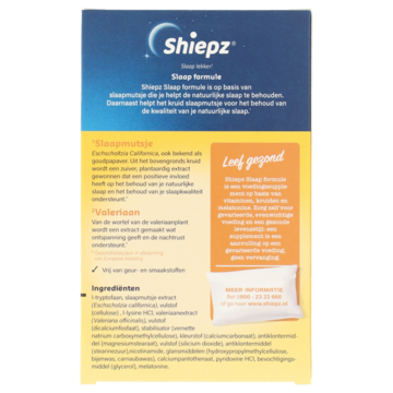 Shiepz Slaapformule, 30 tabletten
