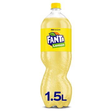 Fanta Lemon No Sugar PET Fles 1, 5L