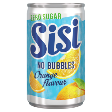 Sisi No Bubbles Orange 0% suiker blik 150ml