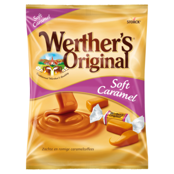 Werther's Original Roomsnoepjes Soft Caramel Zak, 150 gram