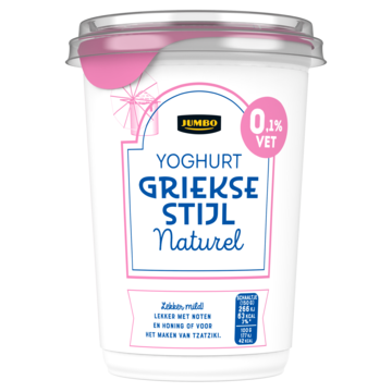 Jumbo Yoghurt Griekse Stijl Naturel 0,1% Vet 500g