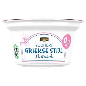 Jumbo Yoghurt Griekse Stijl Naturel 0,1% Vet 150g
