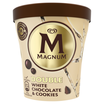 Magnum Ijs Double White Chocolate & Cookies pint - 440ml