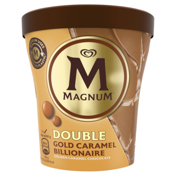 Magnum Ijs Double Gold Caramel Billionaire pint - 440ml