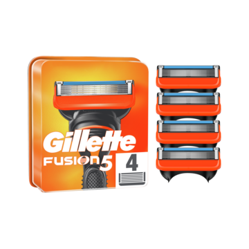 Gillette Fusion5 Navulmesjes Voor Mannen, 4 Stuks
