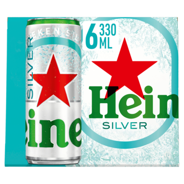 Heineken Silver Bier Blik 6 x 330ml