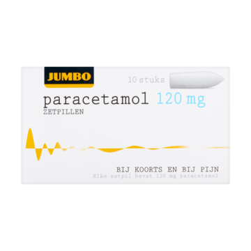 Jumbo Paracetamol Zetpillen 120 mg 10 Stuks