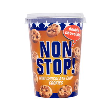 Non Stop! Mini Chocolate Chip Cookies Double Chocolate 125g