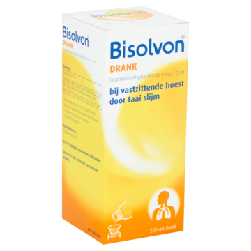 Bisolvon Elixer Forte hoestdrank 200 ml (8 mg/ 5 ml)
