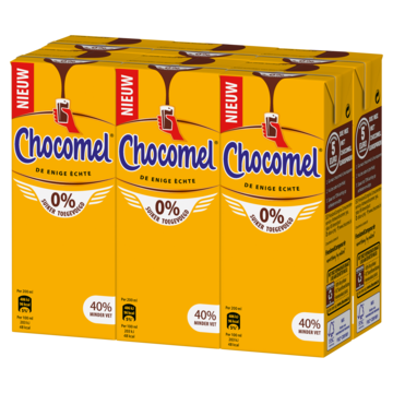 Chocomel 0% Suiker Toegevoegd 6 x 200ml